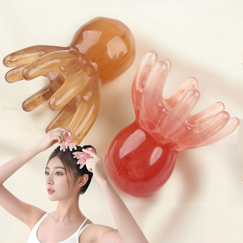 Gua Sha Tool Rose Quartz - 1PCS Resin Octopus Gua Sha Tool