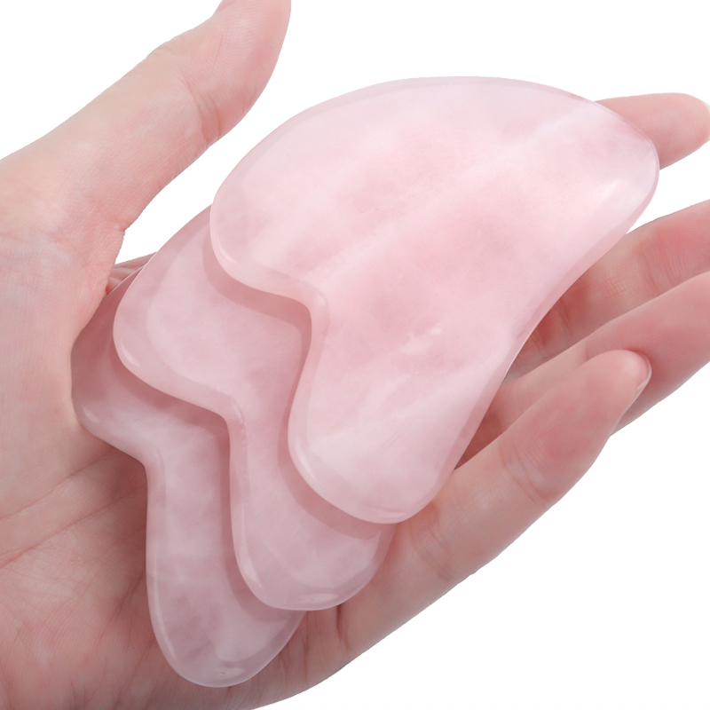 Gua Sha Tool Rose Quartz - Thạch Anh Hồng Ngọc Guasha Dụng