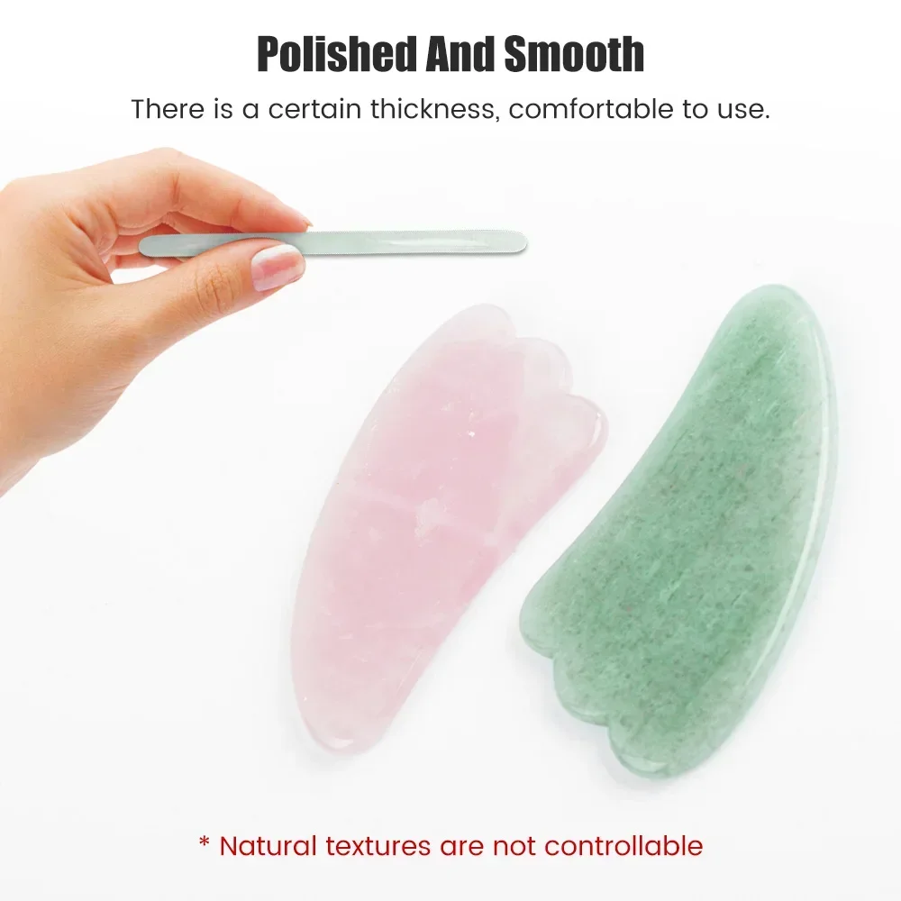 Natural Jade Stone Gua Sha Mas - đánh giá và giá Gua Sha Tool Rose Quartz