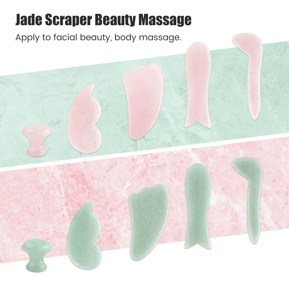Natural Jade Stone Gua Sha Mas - đánh giá và giá Gua Sha Tool Rose Quartz