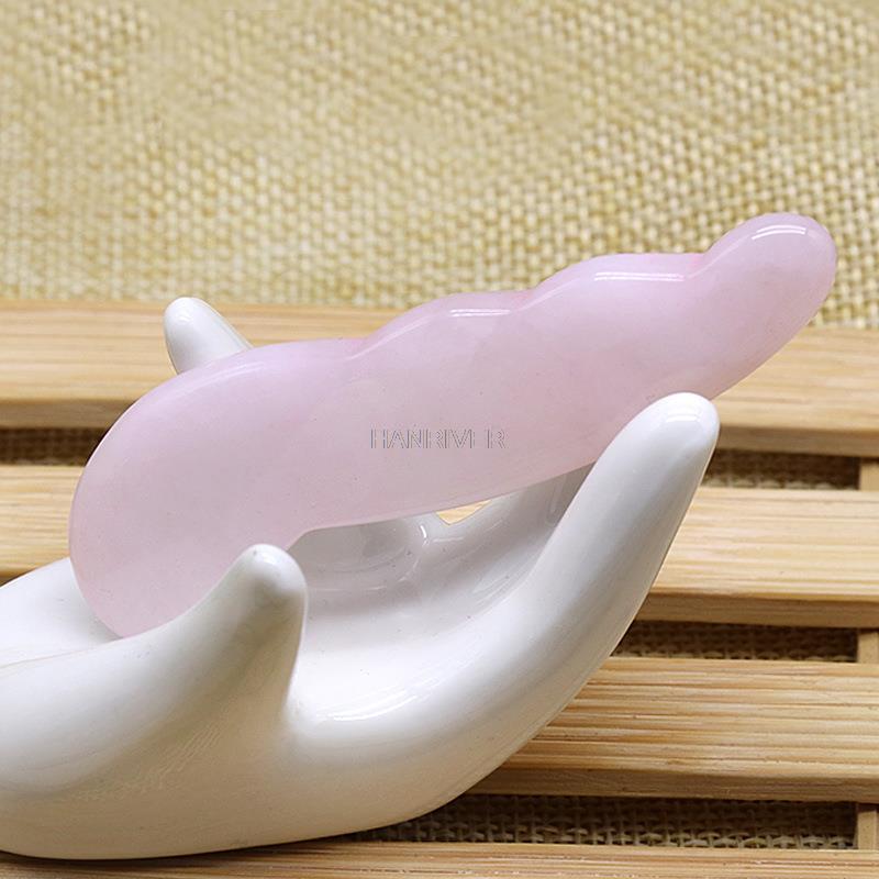 Natural Rose Quartz Jade Guash - đánh giá và giá Gua Sha Tool Rose Quartz