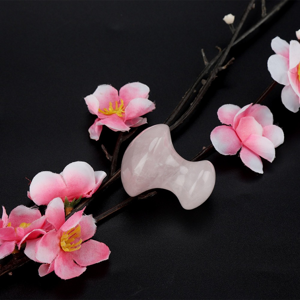 Crystal Rose Quartz Massage St - đánh giá và giá Gua Sha Tool Rose Quartz
