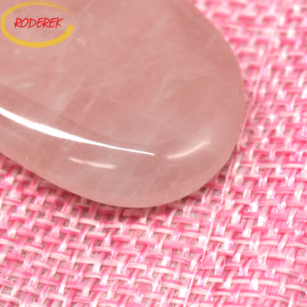 Ngọc Guasha Tấm Thạch Anh Hồng - đánh giá và giá Gua Sha Tool Rose Quartz