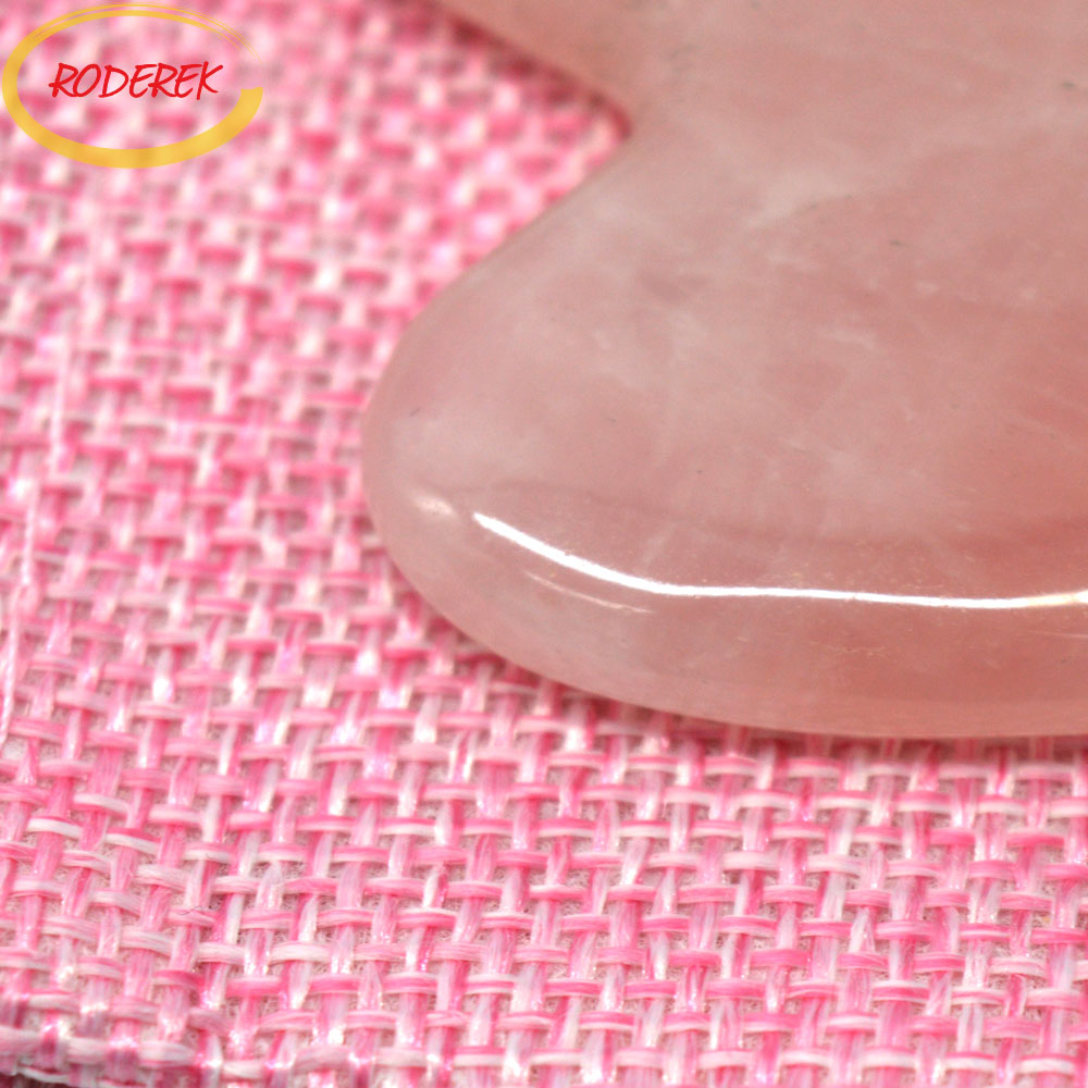 Ngọc Guasha Tấm Thạch Anh Hồng - đánh giá và giá Gua Sha Tool Rose Quartz