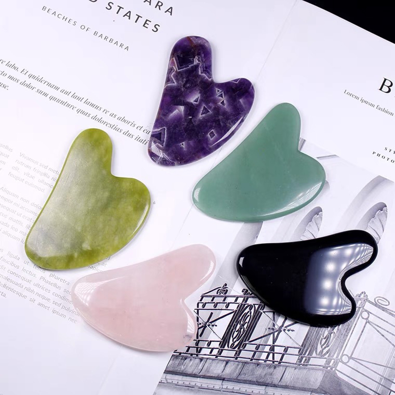 1Pc New Stone Gua Sha Massage  - đánh giá và giá Gua Sha Tool Rose Quartz