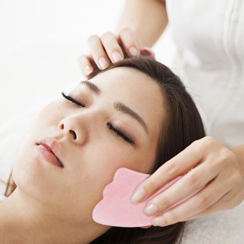 Rose Quartz Gua Sha Board Natu - đánh giá và giá Gua Sha Tool Rose Quartz