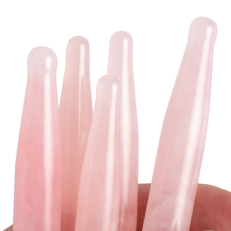 Eye Massage Pen Natural Rose Q - đánh giá và giá Gua Sha Tool Rose Quartz