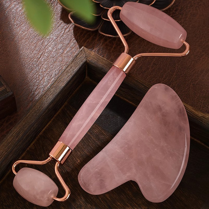 Rose Quartz Face Roller Gua Sh - đánh giá và giá Gua Sha Tool Rose Quartz