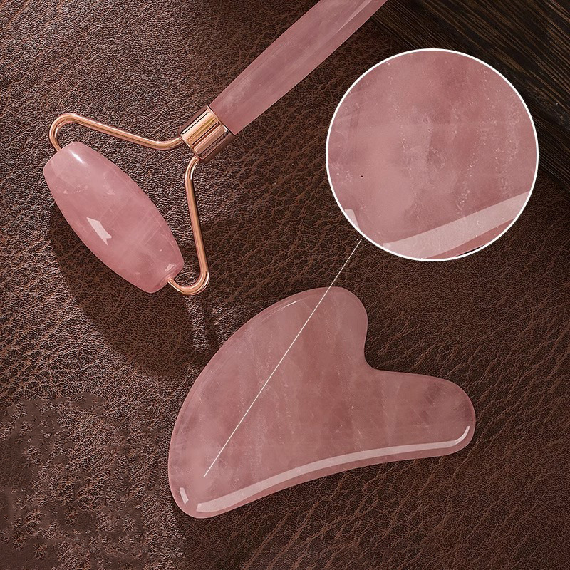 Rose Quartz Face Roller Gua Sh - đánh giá và giá Gua Sha Tool Rose Quartz