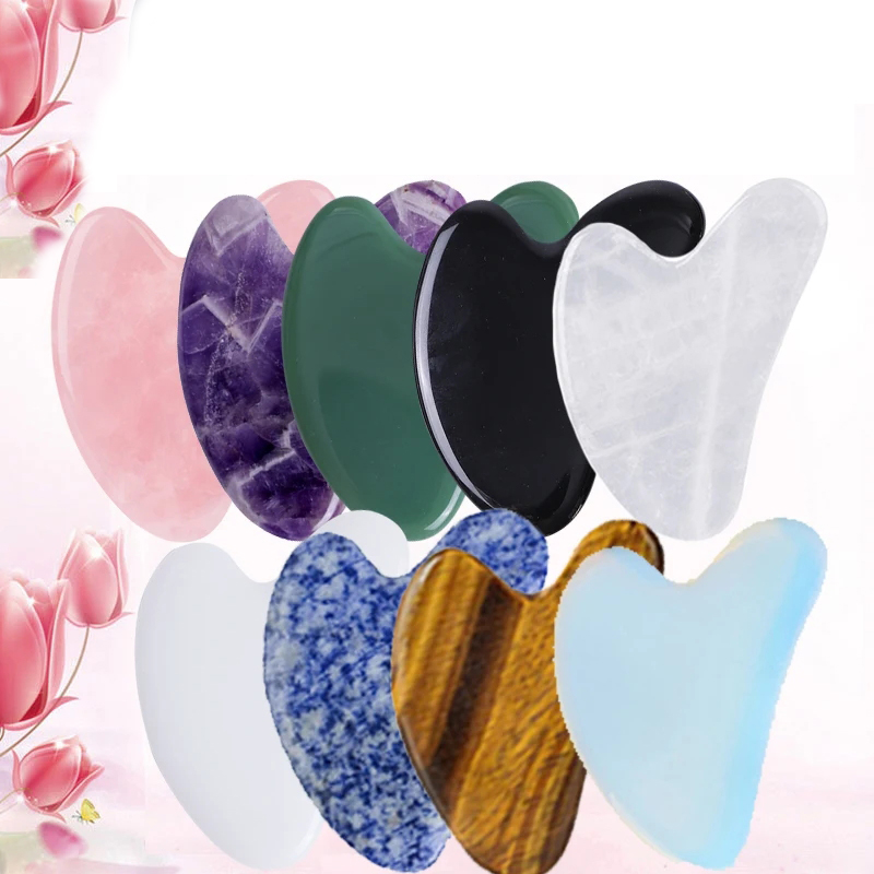 10pcs Natural Jade Gua Sha Set - đánh giá và giá Gua Sha Tool Rose Quartz