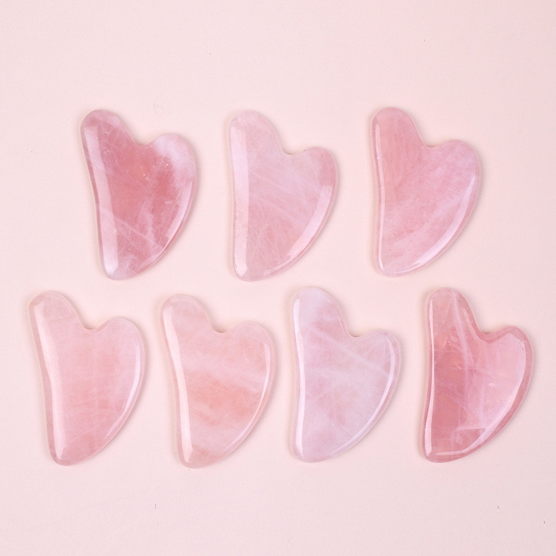 Hot Selling A+ Rose Quartz Gua - đánh giá và giá Gua Sha Tool Rose Quartz