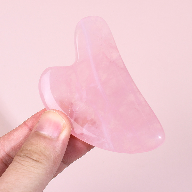 Hot Selling A+ Rose Quartz Gua - đánh giá và giá Gua Sha Tool Rose Quartz
