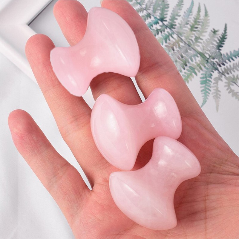 1pc Mushroom Shape Guasha Faci - đánh giá và giá Gua Sha Tool Rose Quartz