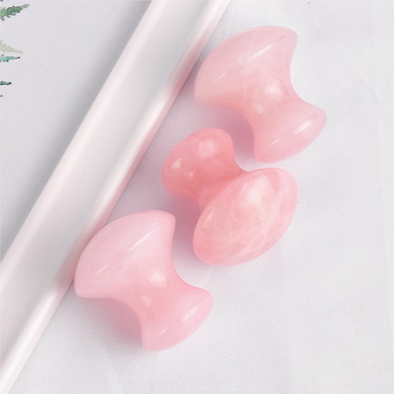 1pc Mushroom Shape Guasha Faci - đánh giá và giá Gua Sha Tool Rose Quartz
