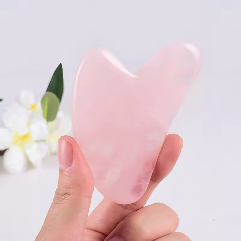 Natural Stone Jade Gouache Scr - đánh giá và giá Gua Sha Tool Rose Quartz