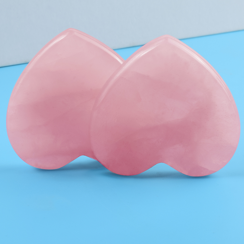 Rose Quartz Heart Shape Face C - đánh giá và giá Gua Sha Tool Rose Quartz